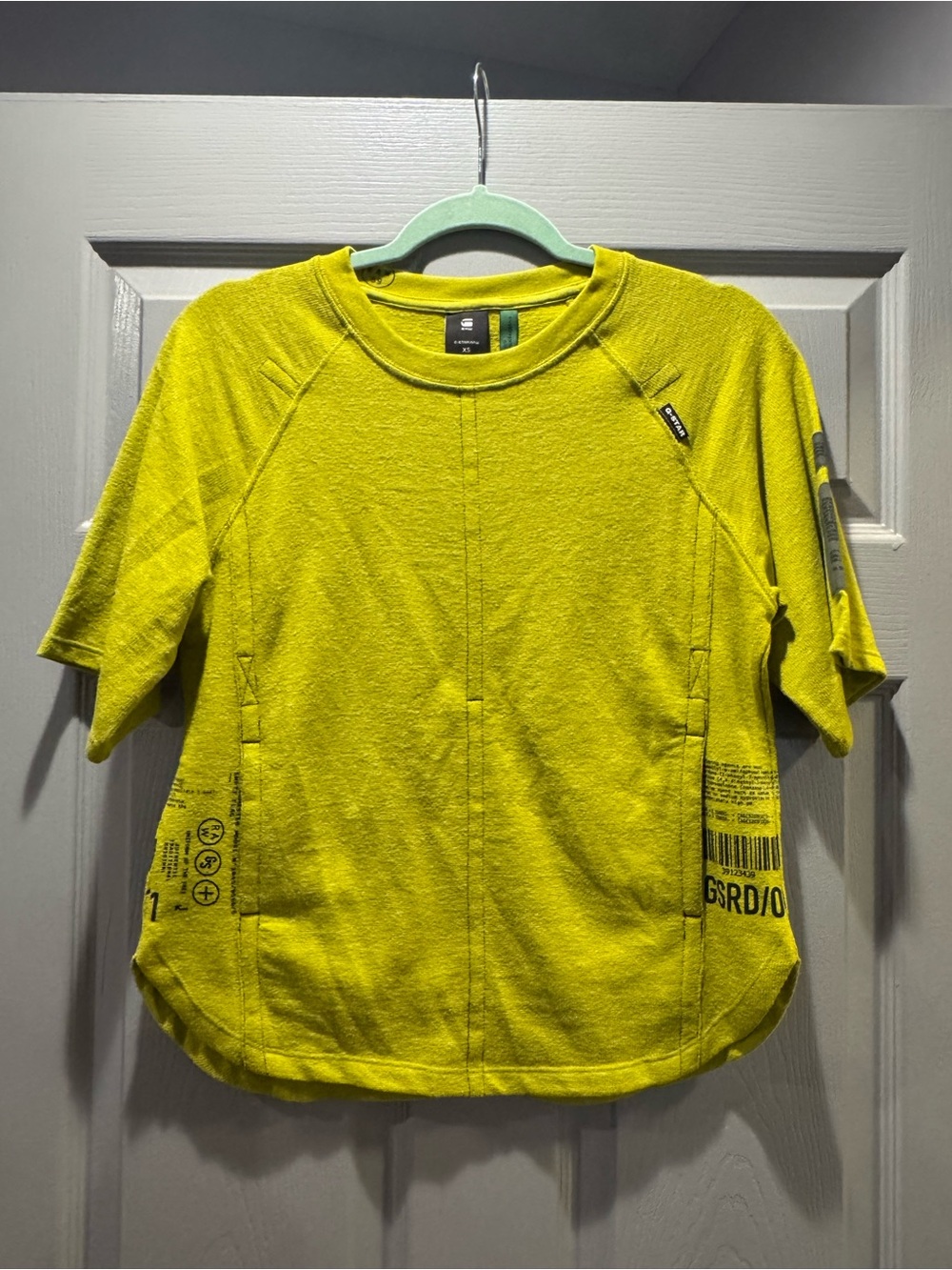 G-Star Bright Lime Green Short Sleeve Sweatshirt